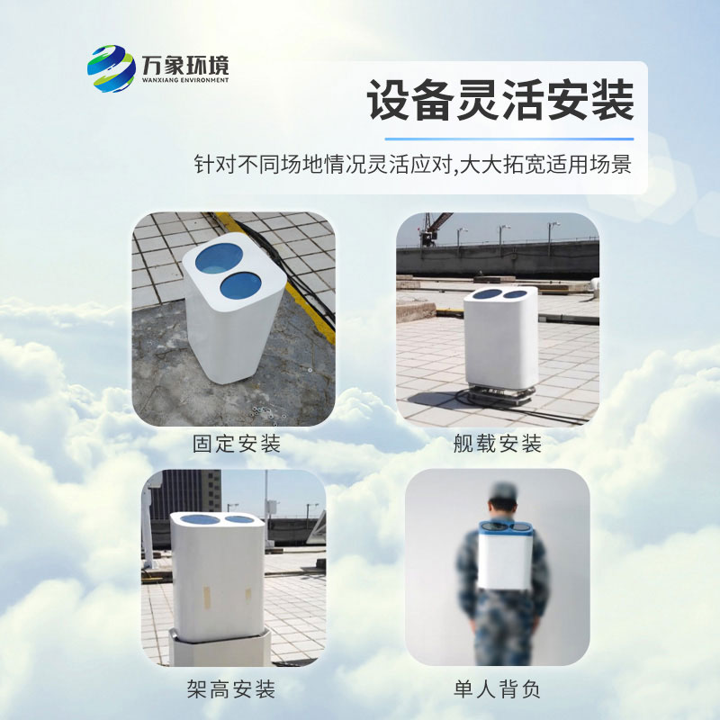 便攜式激光云高儀測(cè)量氣溶膠、云層高度，云層厚度、云量和垂直能見(jiàn)度等
